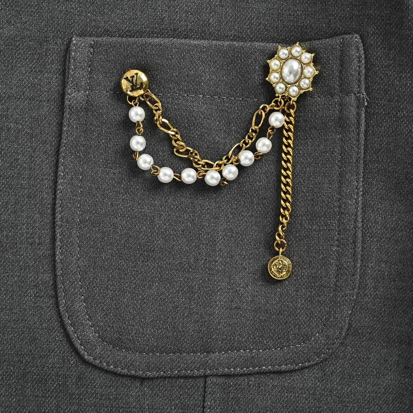 Louis Vuitton Chain Wool Suit Jacket